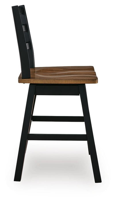 Wildenauer Counter Height Swivel Barstool - Aumand's Furniture (North Walpole, NH) 