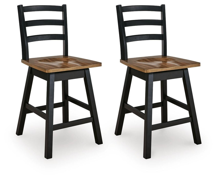 Wildenauer Counter Height Swivel Barstool - Aumand's Furniture (North Walpole, NH) 