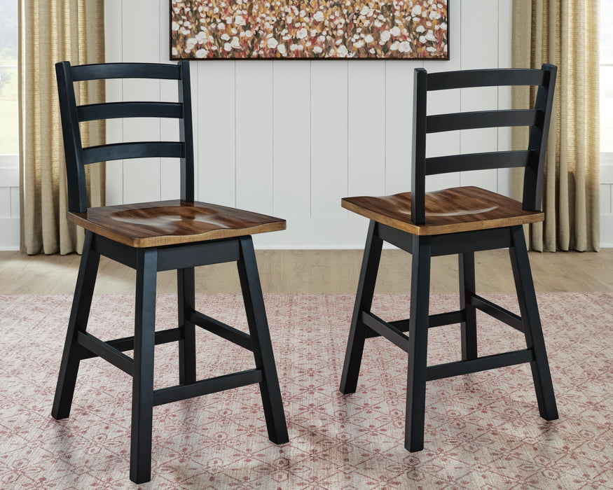 Wildenauer Counter Height Swivel Barstool - Aumand's Furniture (North Walpole, NH) 