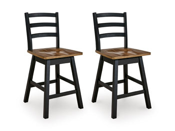 Wildenauer Counter Height Swivel Barstool - Aumand's Furniture (North Walpole, NH) 