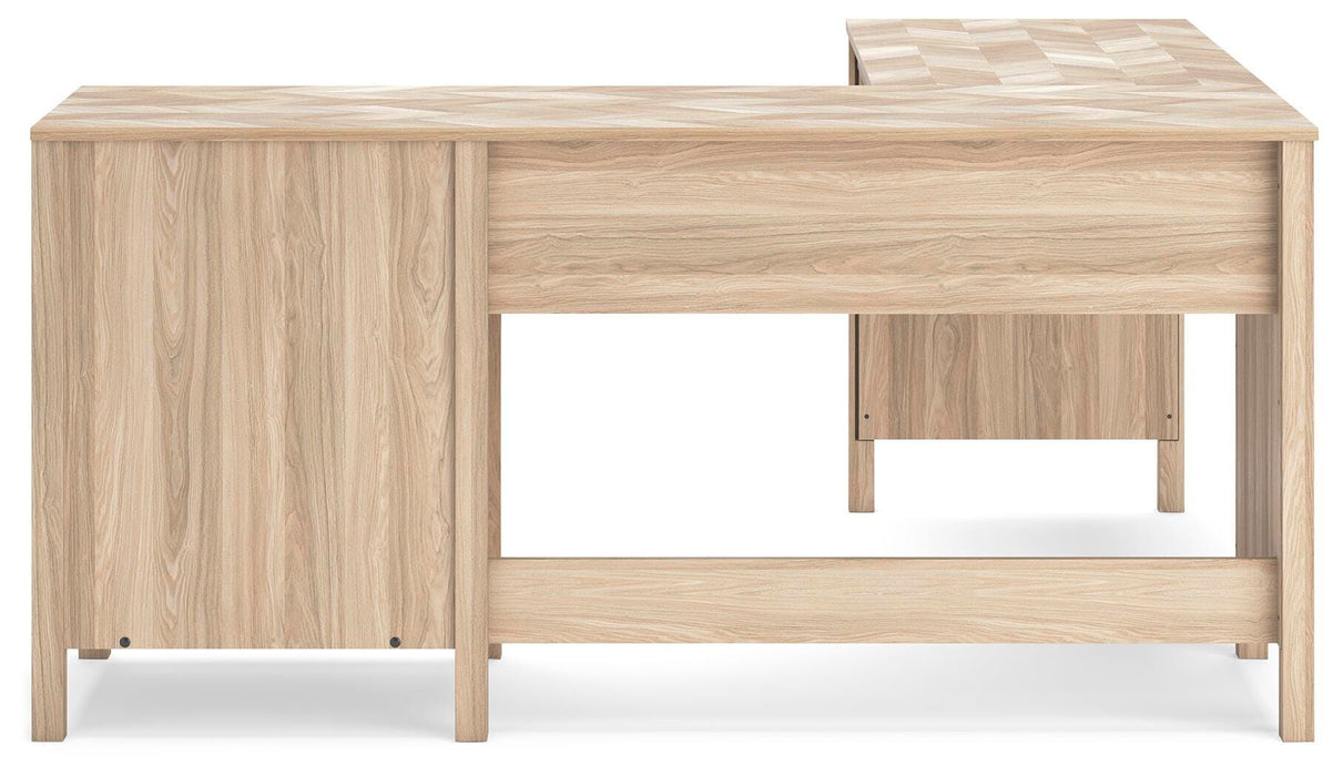 Battelle 60" Home Office Desk with Return - Aumand's Furniture (North Walpole, NH) 