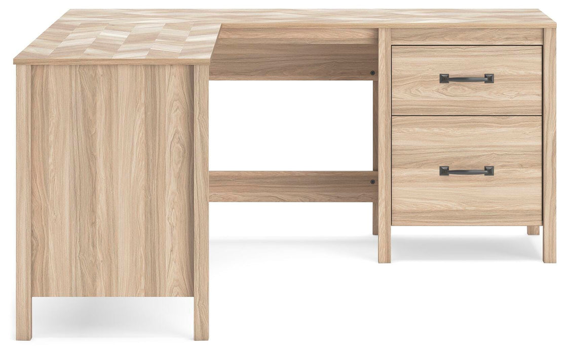Battelle 60" Home Office Desk with Return - Aumand's Furniture (North Walpole, NH) 