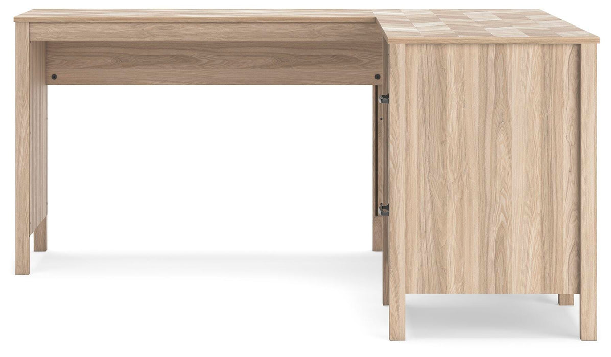 Battelle 60" Home Office Desk with Return - Aumand's Furniture (North Walpole, NH) 