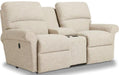La-Z-Boy Robin Taupe Reclining Loveseat with Console image