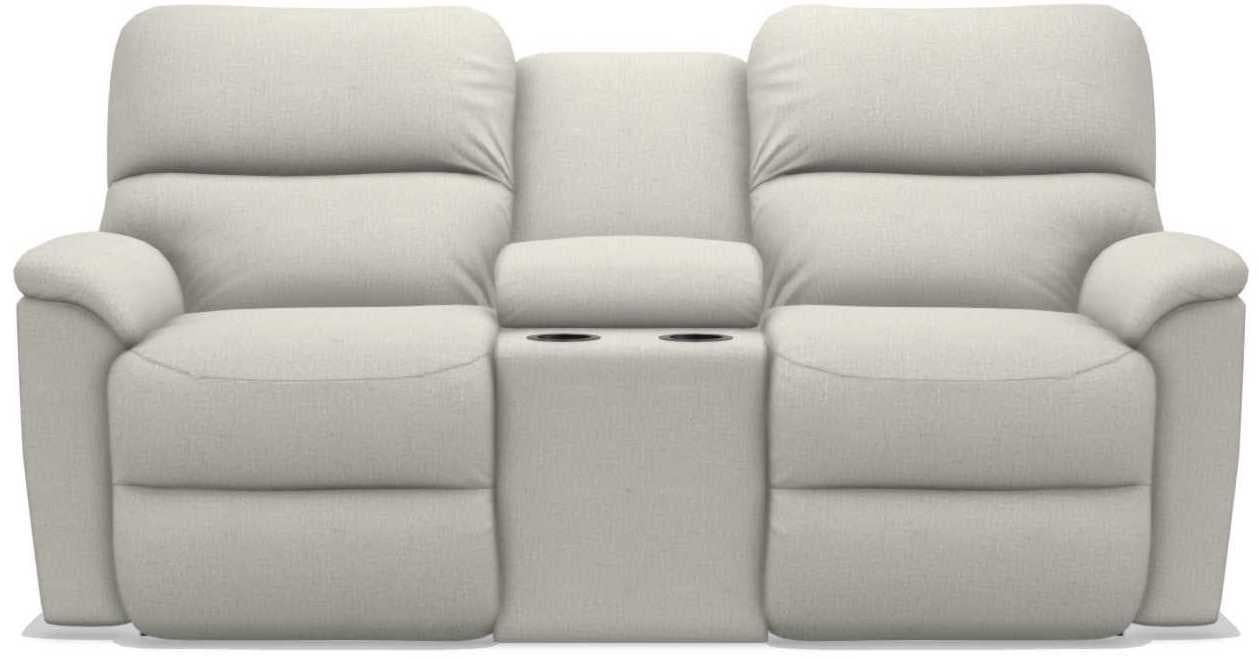 La-Z-Boy Brooks Pearl Power Reclining Loveseat with Headrest and Console