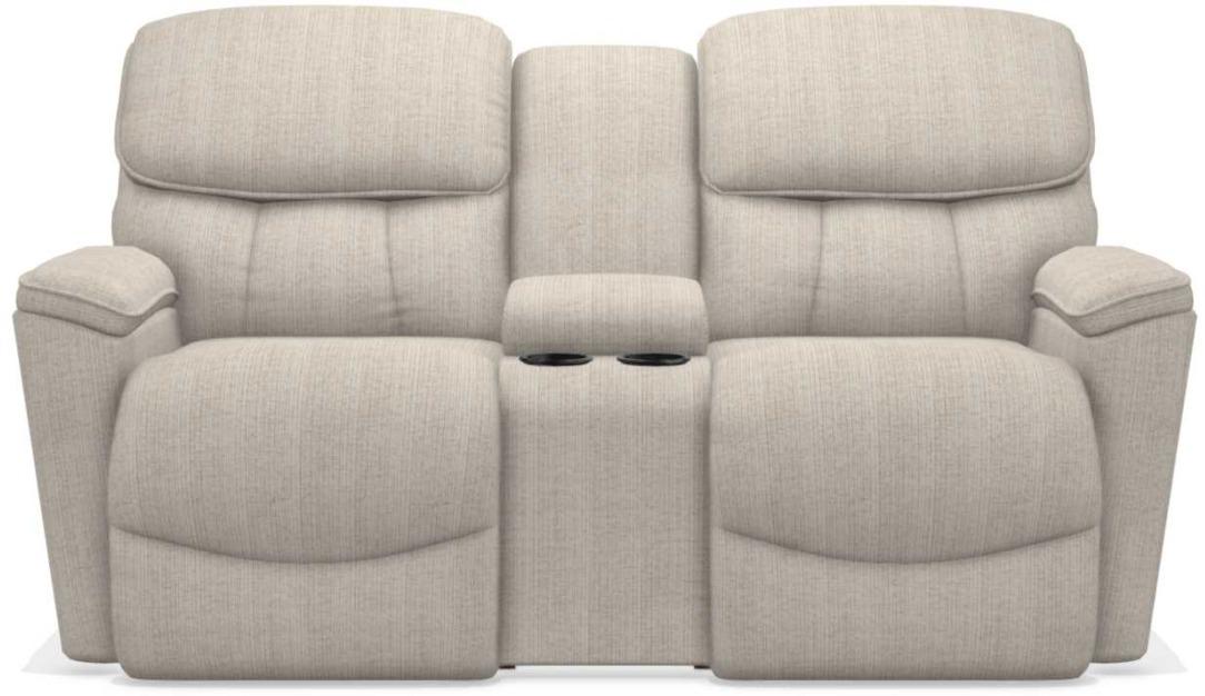 La-Z-Boy Kipling Buff La-Z-Time Power-Reclineï¿½ Reclining Loveseat With Power Headrest and Console