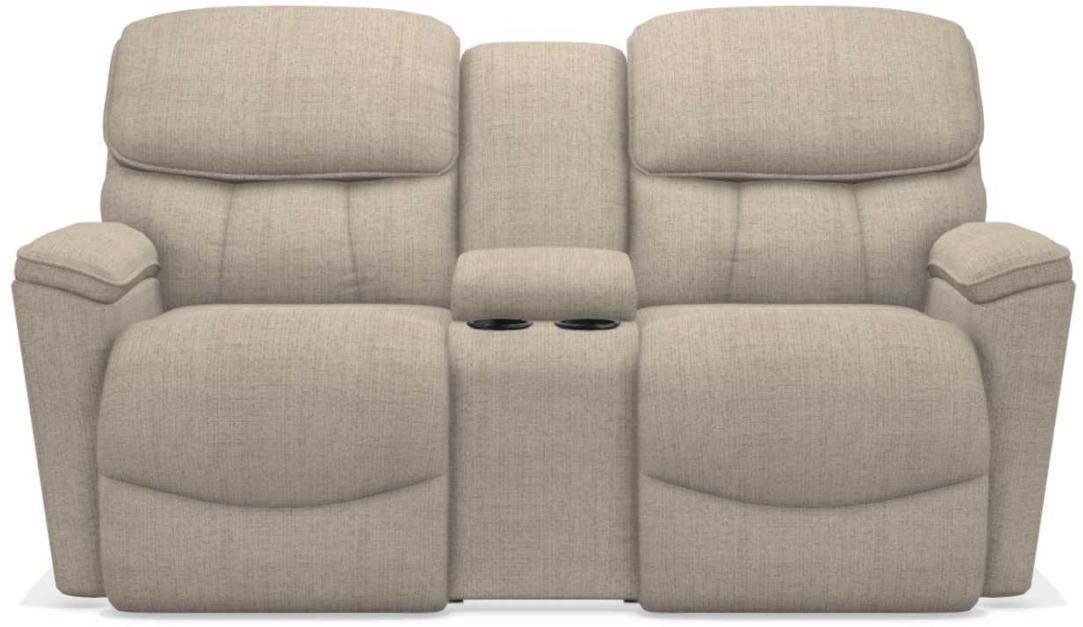 La-Z-Boy Kipling Fawn La-Z-Time Power-Reclineï¿½ Reclining Loveseat With Power Headrest and Console