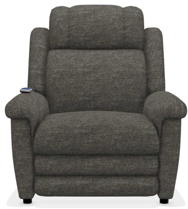 La-Z-Boy Clayton Stone Gold Power Lift Recliner with Massage and Heat image