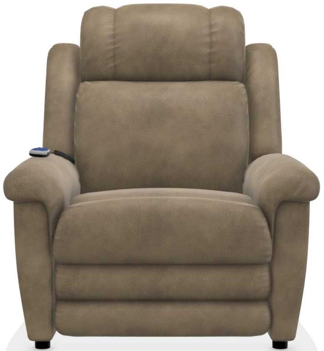 La-Z-Boy Clayton Mushroom Gold Power Lift Recliner with Massage and Heat image