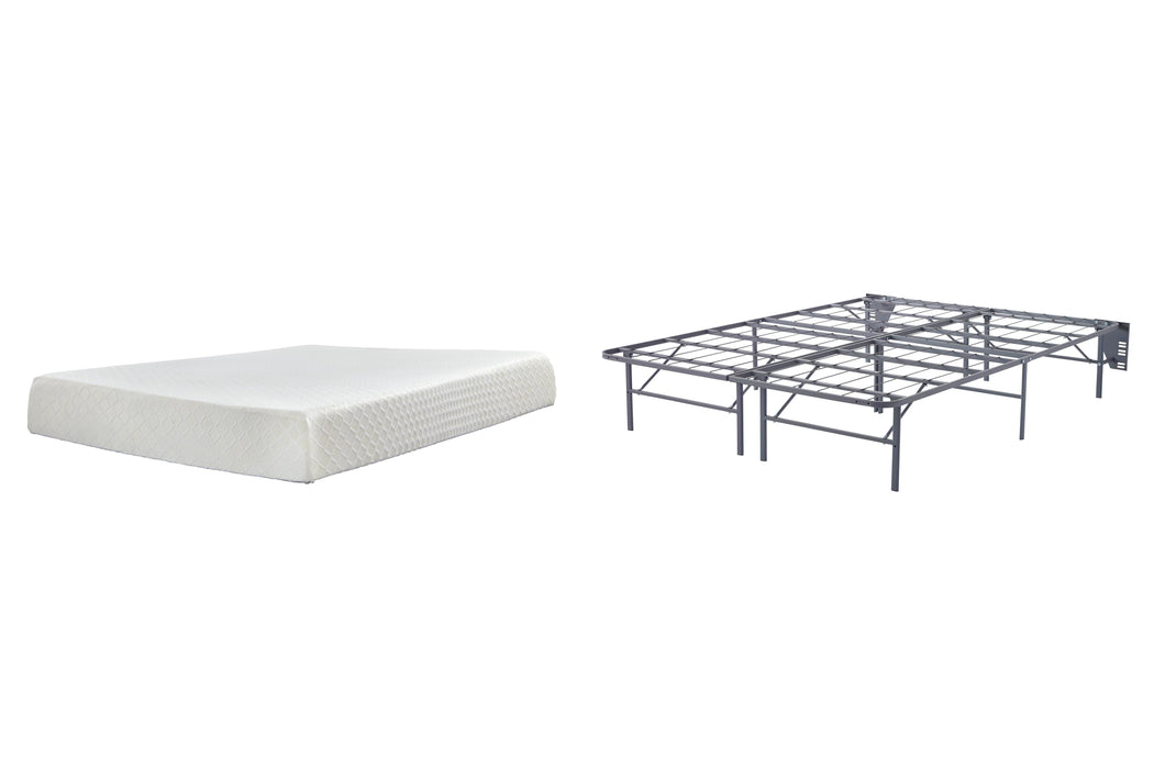 10 Inch Chime Memory Foam Mattress Set - Aumand's Furniture (North Walpole, NH) 