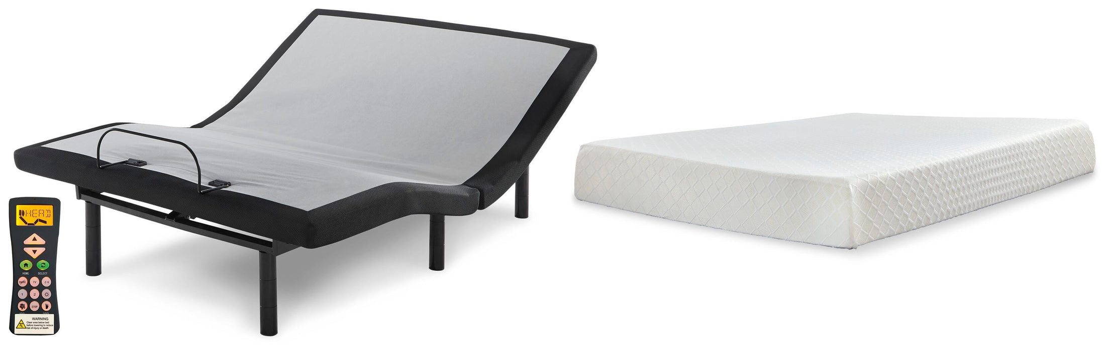 10 Inch Chime Memory Foam Mattress Set - Aumand's Furniture (North Walpole, NH) 