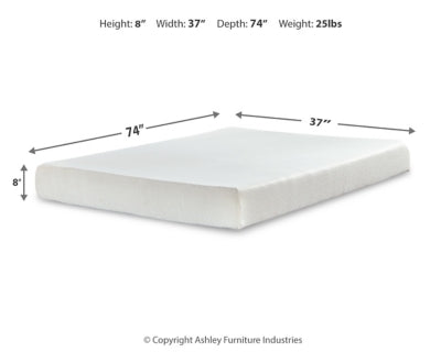 Chime 8 Inch Memory Foam Mattress in a Box - Aumand's Furniture (North Walpole, NH) 