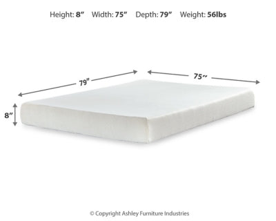 Chime 8 Inch Memory Foam Mattress in a Box - Aumand's Furniture (North Walpole, NH) 