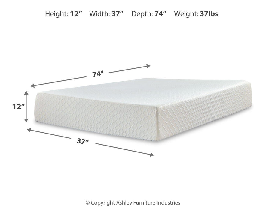 Chime 12 Inch Memory Foam Mattress in a Box - Aumand's Furniture (North Walpole, NH) 