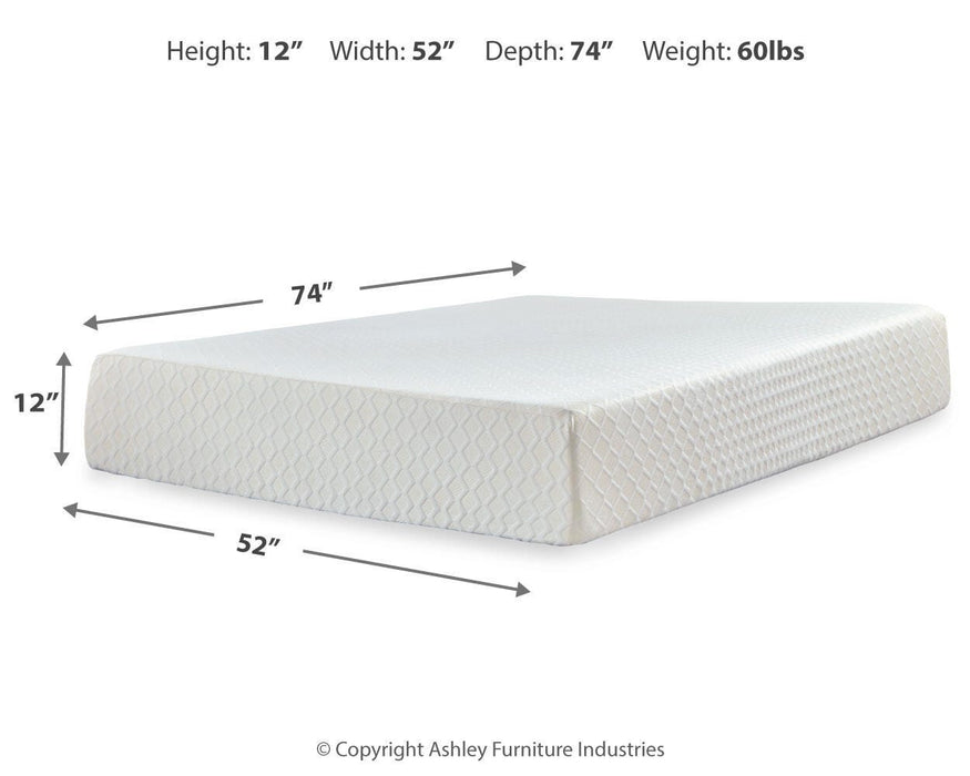 Chime 12 Inch Memory Foam Mattress in a Box - Aumand's Furniture (North Walpole, NH) 