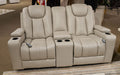 Elevate Edges Glider Reclining Loveseat with Console - Aumand's Furniture (North Walpole, NH) 