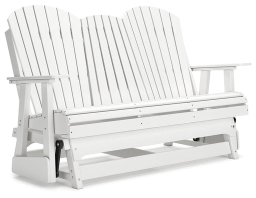 Hyland wave Outdoor Glider Loveseat - Aumand's Furniture (North Walpole, NH) 