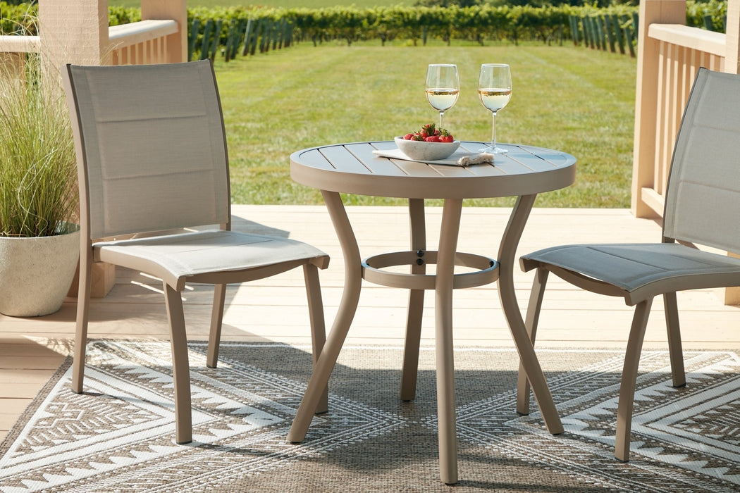 Mission Beach Outdoor Table and 2 Chairs - Aumand's Furniture (North Walpole, NH) 