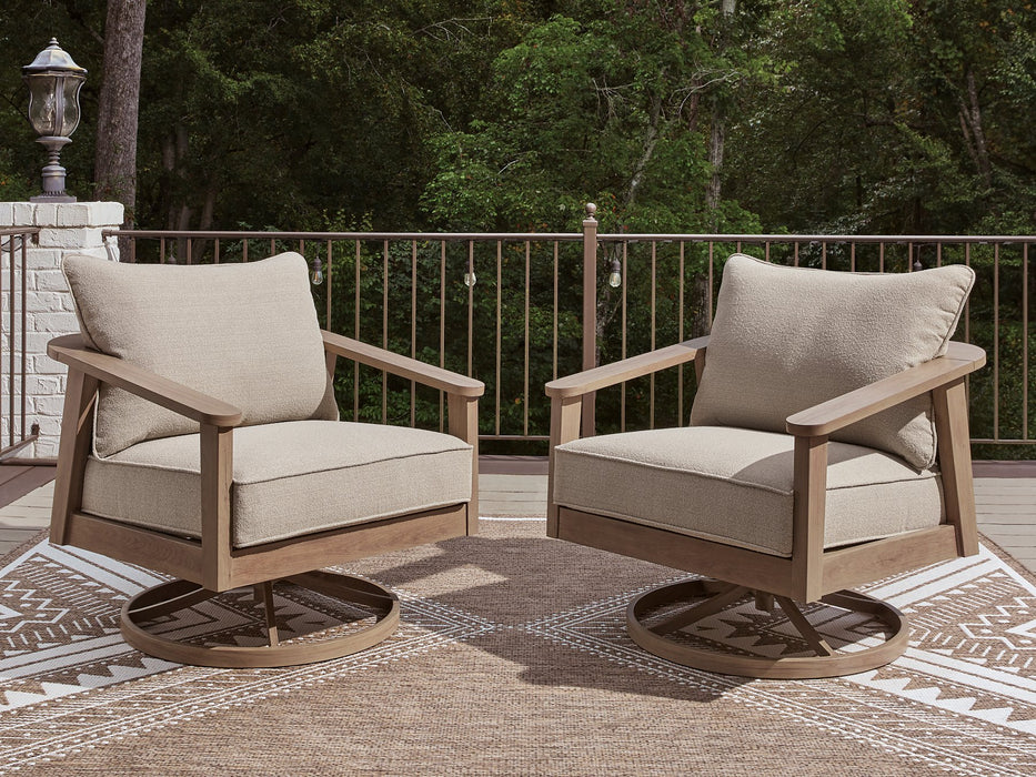Harmony Headlands Outdoor Swivel Lounge with Cushion - Aumand's Furniture (North Walpole, NH) 
