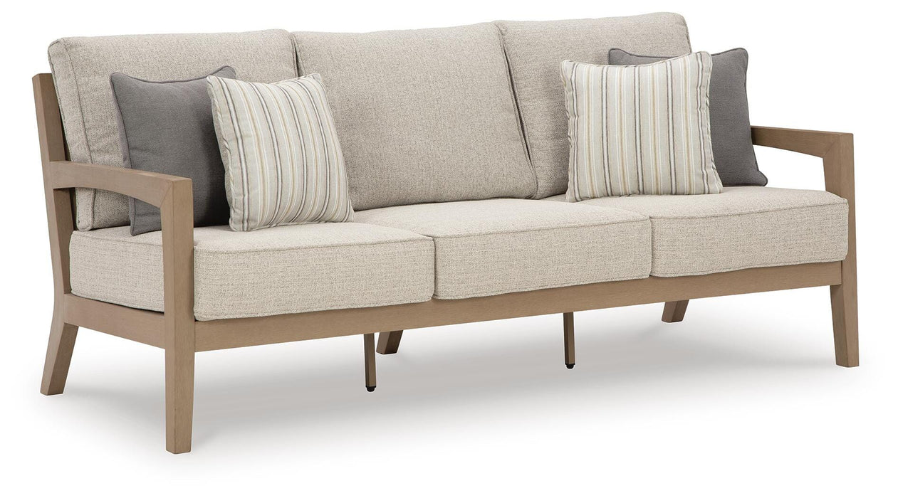 Hallow Creek Outdoor Sofa with Cushion - Aumand's Furniture (North Walpole, NH) 