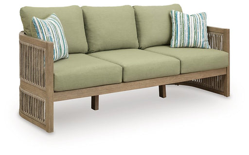 Serena Shores Outdoor Sofa with Cushion - Aumand's Furniture (North Walpole, NH) 