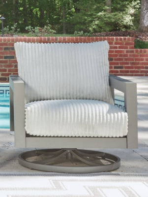 Hurley Park Outdoor Swivel Chair with Cushion - Aumand's Furniture (North Walpole, NH) 