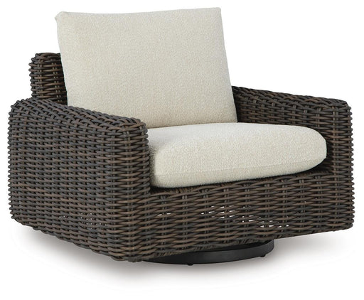 Kimora Outdoor Swivel Lounge Chair - Aumand's Furniture (North Walpole, NH) 