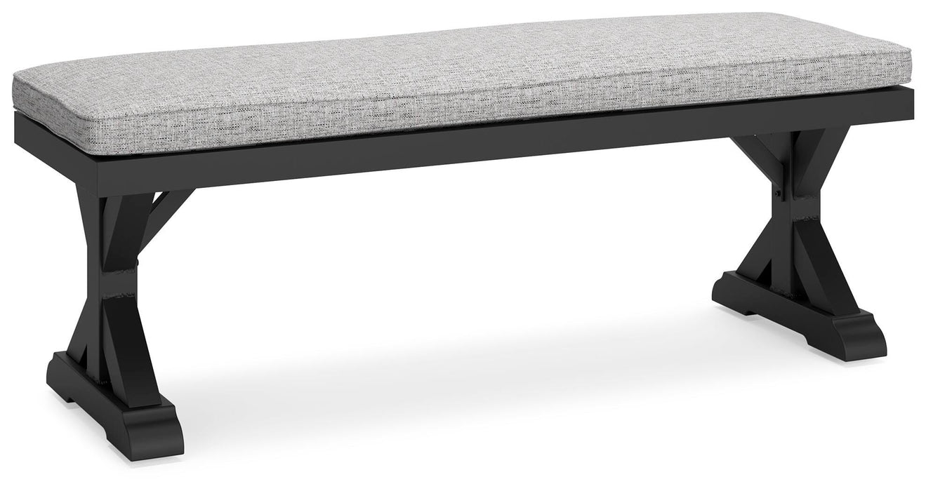 Beachcroft Outdoor Bench with Cushion - Aumand's Furniture (North Walpole, NH) 
