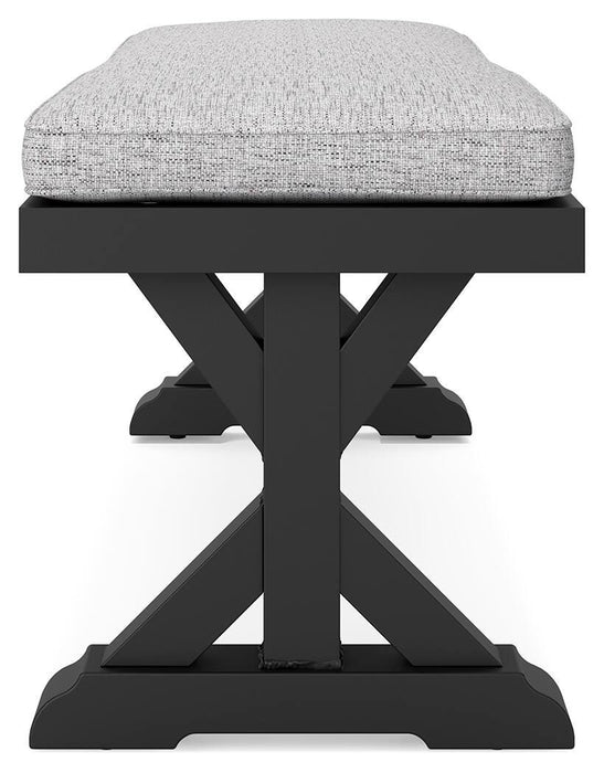 Beachcroft Outdoor Bench with Cushion - Aumand's Furniture (North Walpole, NH) 