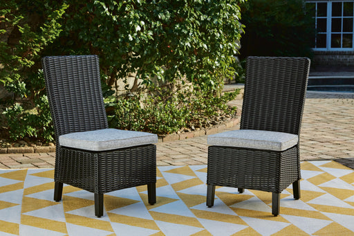 Beachcroft Outdoor Side Chair with Cushion (Set of 2) - Aumand's Furniture (North Walpole, NH) 