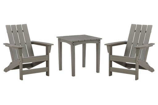 Visola Outdoor Adirondack Chair Set with End Table - Aumand's Furniture (North Walpole, NH) 