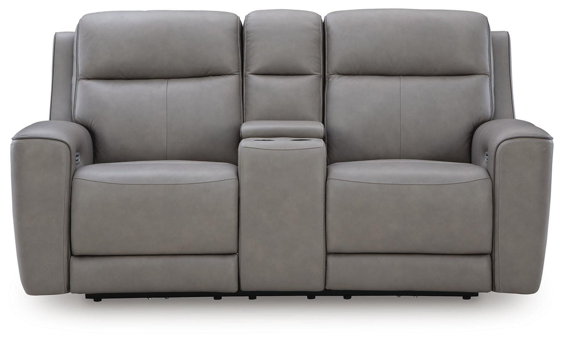 5Z-Comfort Power Reclining Loveseat with Console - Aumand's Furniture (North Walpole, NH) 
