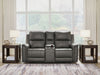 Bleckley Power Reclining Loveseat with Console - Aumand's Furniture (North Walpole, NH) 
