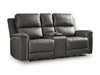 Bleckley Power Reclining Loveseat with Console - Aumand's Furniture (North Walpole, NH) 