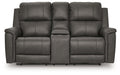 Bleckley Power Reclining Loveseat with Console - Aumand's Furniture (North Walpole, NH) 