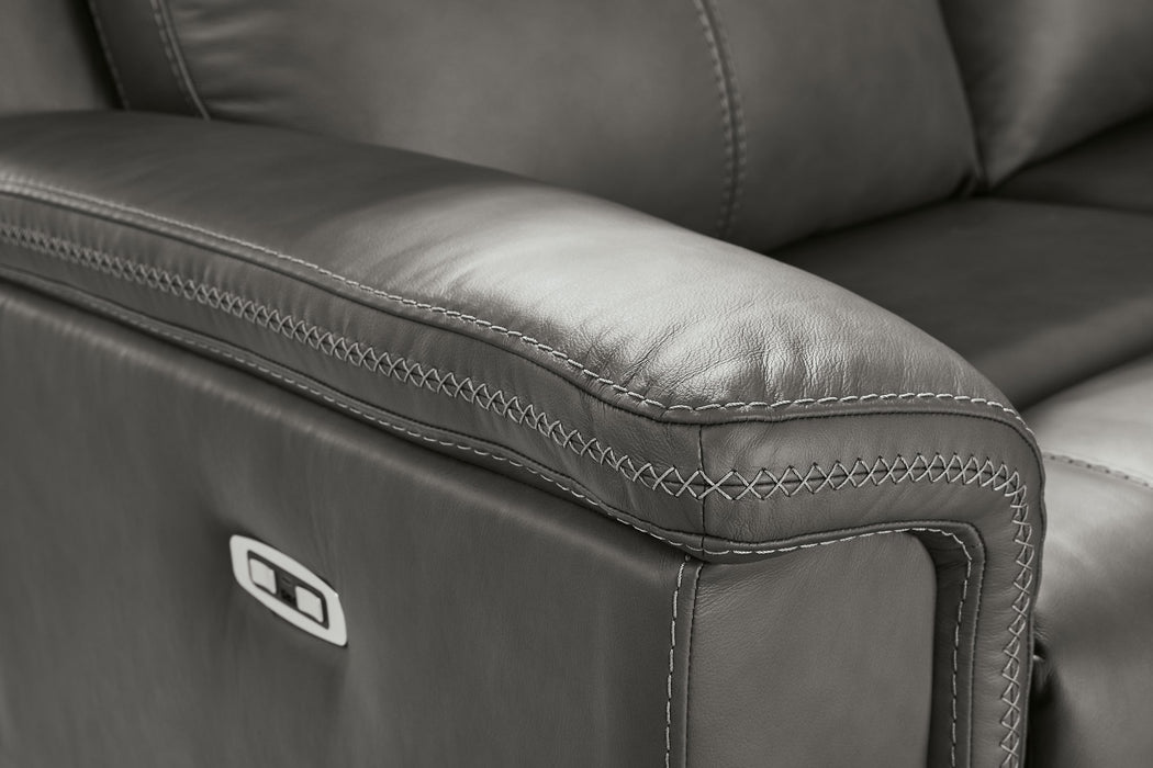 Bleckley Power Reclining Loveseat with Console - Aumand's Furniture (North Walpole, NH) 