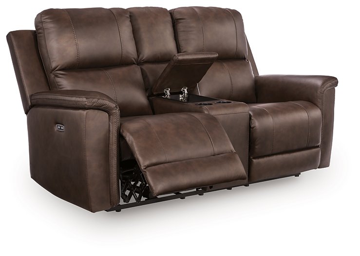Bleckley Power Reclining Loveseat with Console - Aumand's Furniture (North Walpole, NH) 