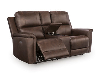 Bleckley Power Reclining Loveseat with Console - Aumand's Furniture (North Walpole, NH) 