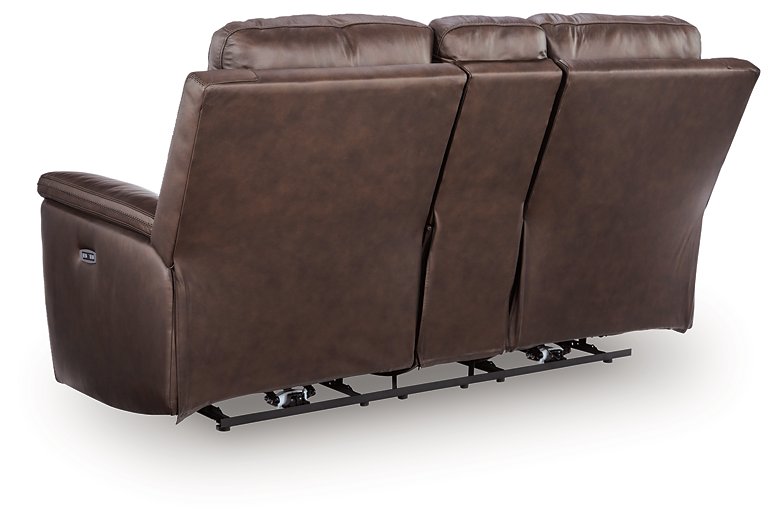 Bleckley Power Reclining Loveseat with Console - Aumand's Furniture (North Walpole, NH) 