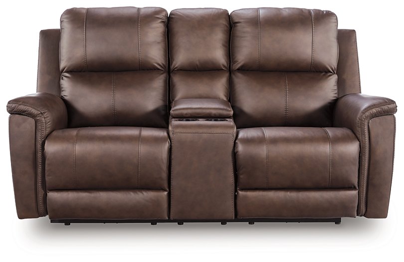 Bleckley Power Reclining Loveseat with Console - Aumand's Furniture (North Walpole, NH) 