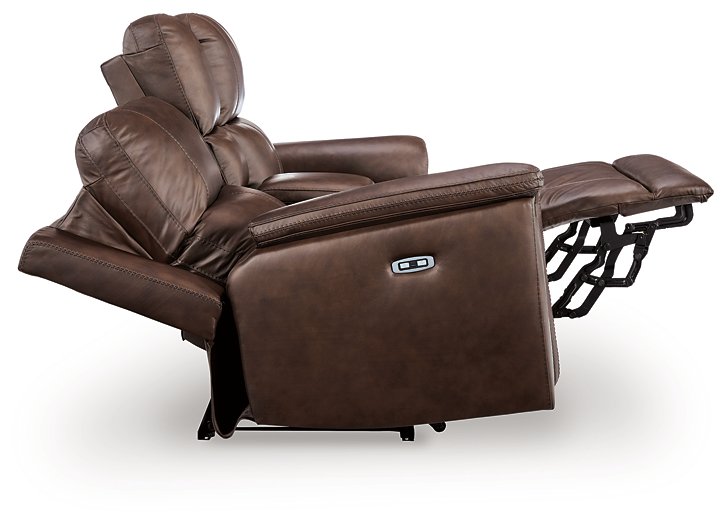 Bleckley Power Reclining Loveseat with Console - Aumand's Furniture (North Walpole, NH) 