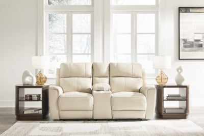 Dahlmoore Power Reclining Loveseat with Console - Aumand's Furniture (North Walpole, NH) 