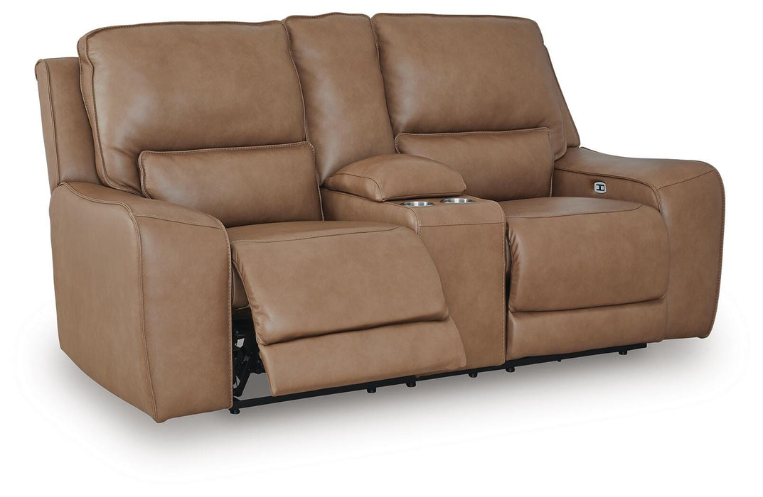 DeepWakes Power Reclining Loveseat with Console - Aumand's Furniture (North Walpole, NH) 