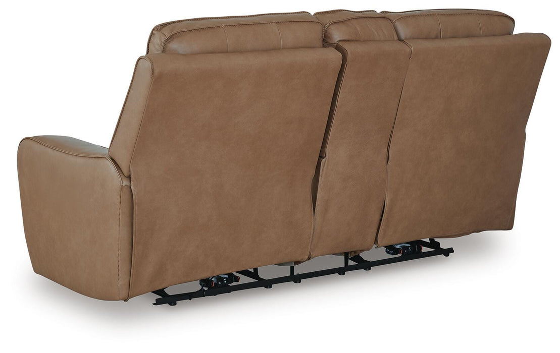 DeepWakes Power Reclining Loveseat with Console - Aumand's Furniture (North Walpole, NH) 