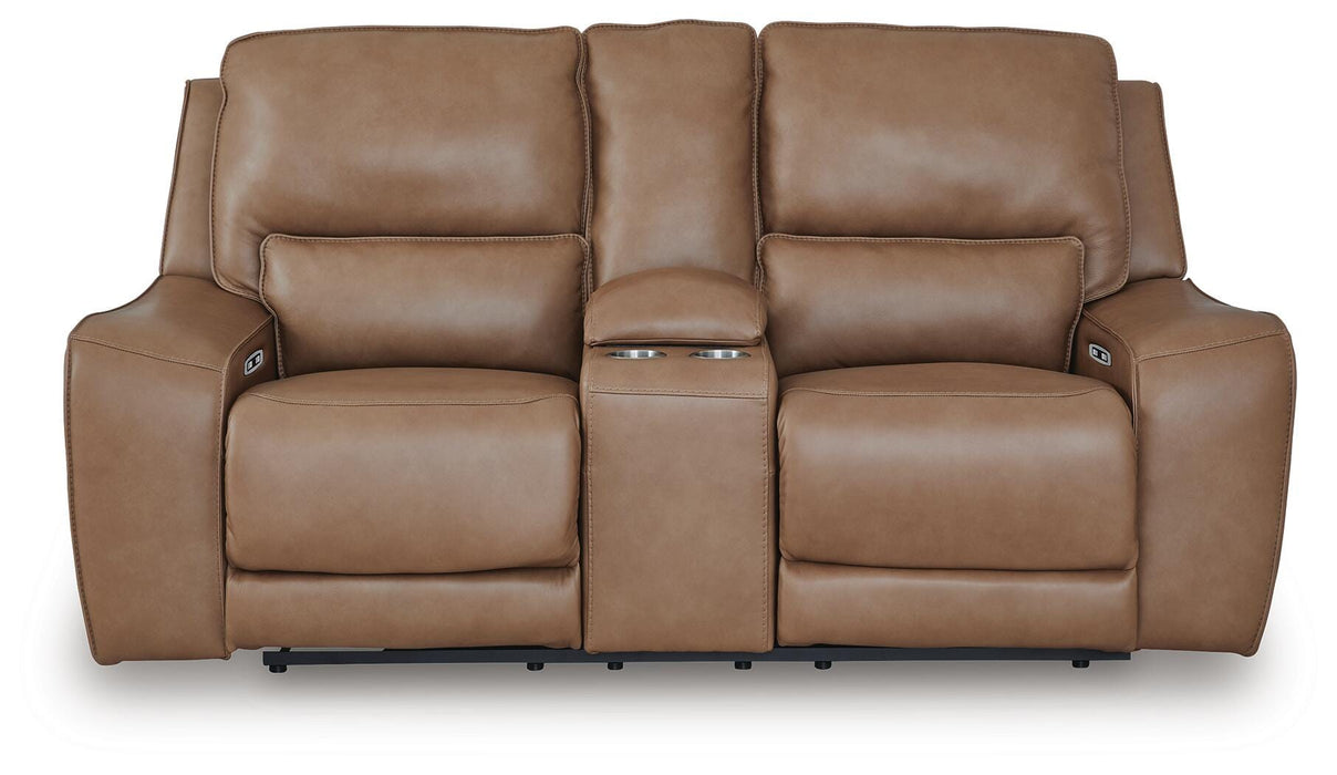 DeepWakes Power Reclining Loveseat with Console - Aumand's Furniture (North Walpole, NH) 