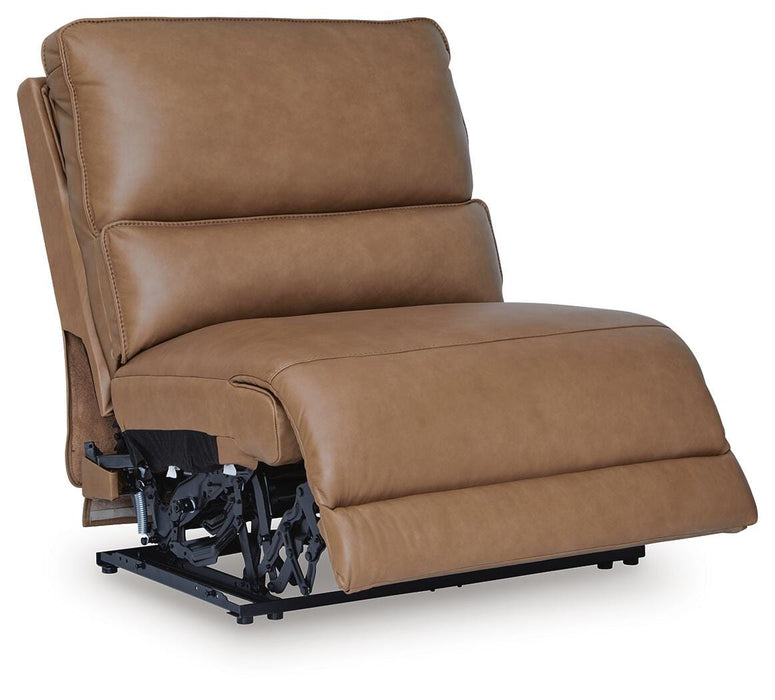 DeepWakes Reclining Sectional with Storage Console - Aumand's Furniture (North Walpole, NH) 