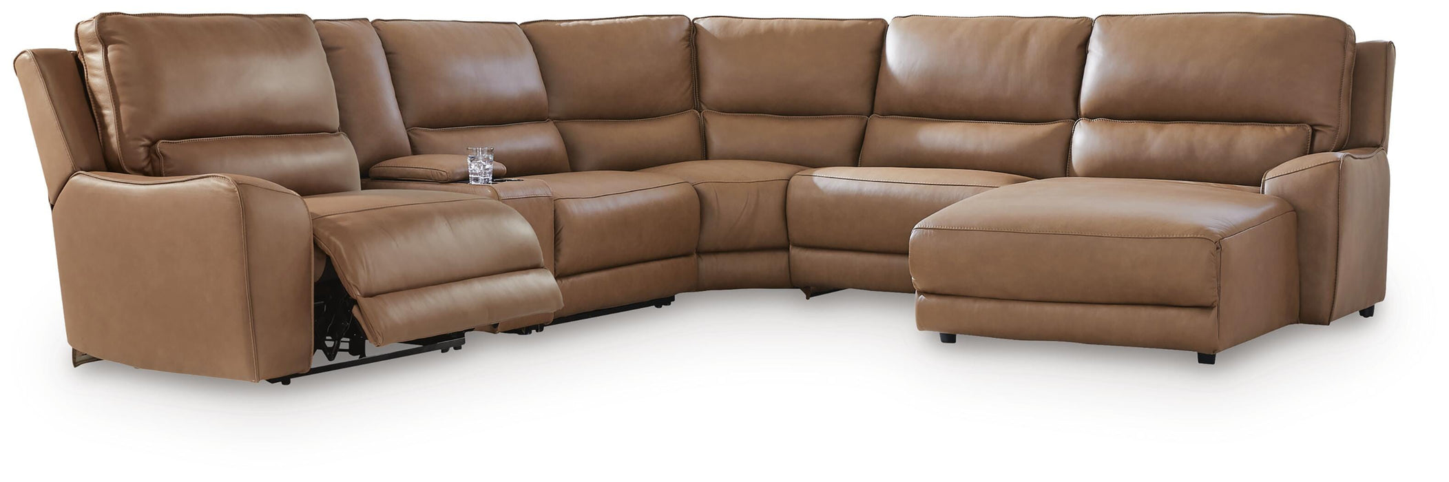 DeepWakes Power Reclining Sectional with Chaise - Aumand's Furniture (North Walpole, NH) 