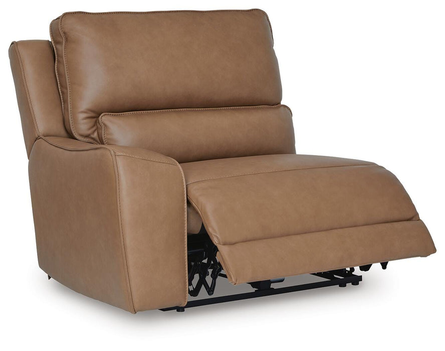 DeepWakes Reclining Sectional with Storage Console - Aumand's Furniture (North Walpole, NH) 