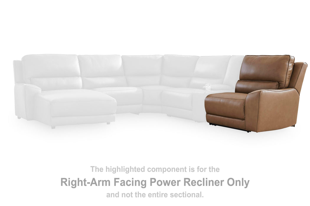 DeepWakes Power Reclining Sectional with Chaise - Aumand's Furniture (North Walpole, NH) 