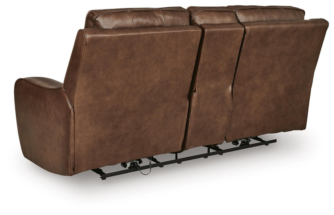 DeepWakes Power Reclining Loveseat with Console - Aumand's Furniture (North Walpole, NH) 